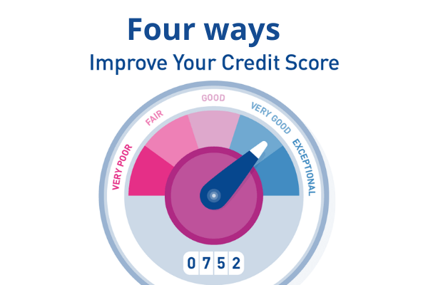 Four ways to improve your credit score